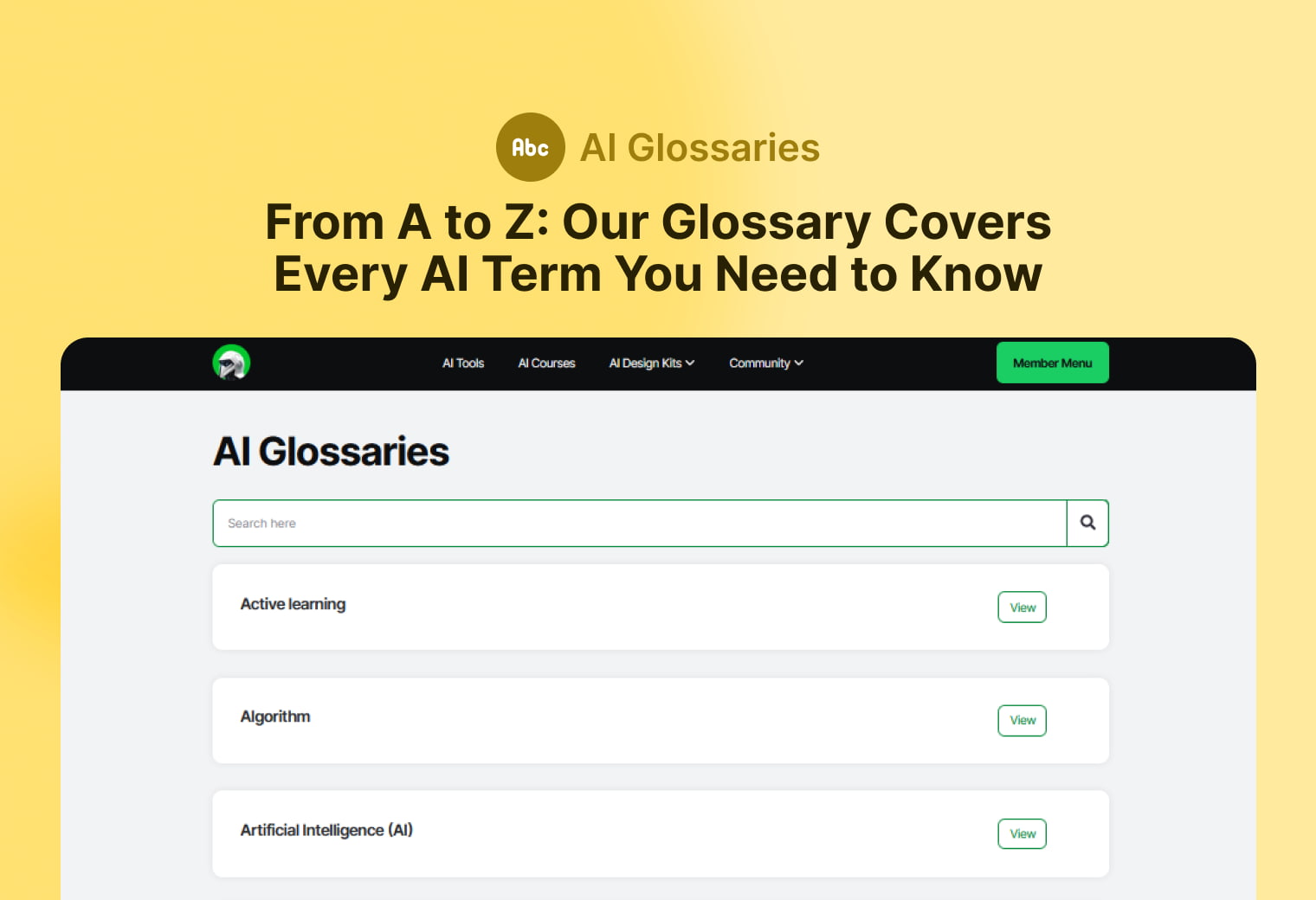 AI Glossaries - Stay Current with the Latest AI Design Terminology 